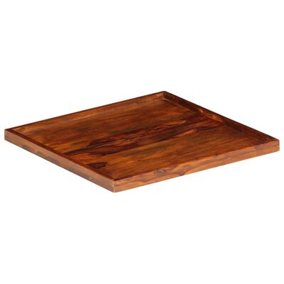 vidaXL Serving Tray Solid Sheesham Wood 19.7"x19.7"