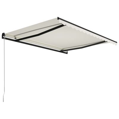 vidaXL Manual Retractable Awning 157.5"x118.1" Cream