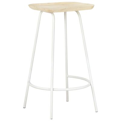 vidaXL Bar Stools 4 pcs Solid Mango Wood