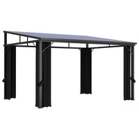 vidaXL Gazebo with Curtain 13.3'x9.6'x8' Anthracite