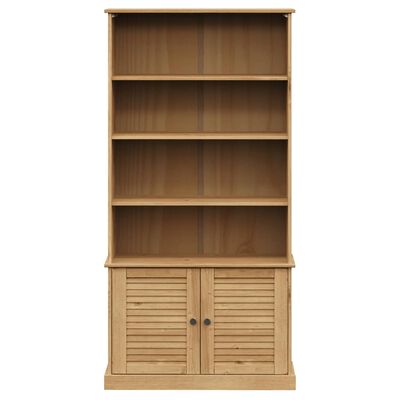 vidaXL Bookcase VIGO 33.5"x13.8"x66.9" Solid Wood Pine