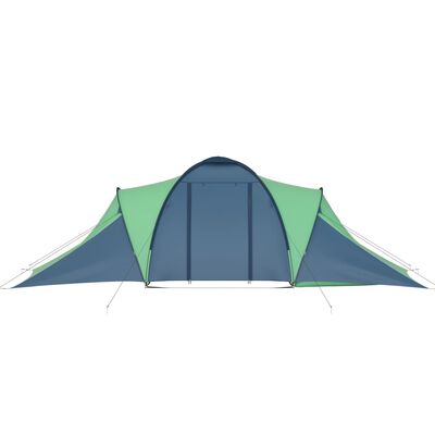 vidaXL Camping Tent 6 Persons Blue and Green