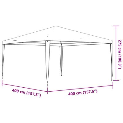 vidaXL Party Tent 13.1'x13.1' Blue