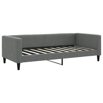 vidaXL Daybed with Trundle without Mattress Dark Gray 39.4"x74.8"