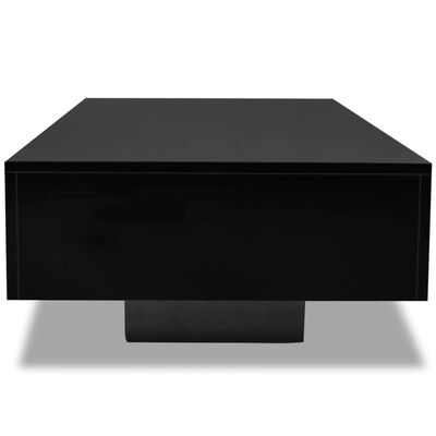 vidaXL Coffee Table High Gloss Black