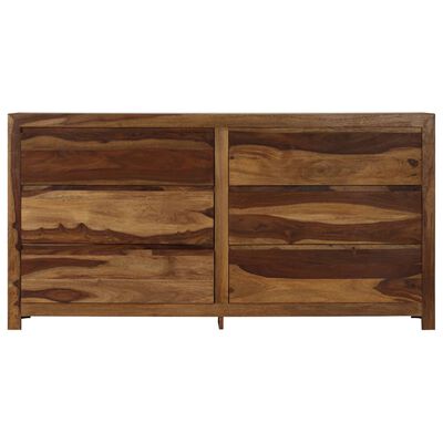 vidaXL Drawer Cabinet Solid Sheesham Wood 63"x15.7"x31.5"