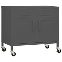 vidaXL Storage Cabinet Anthracite 23.6"x13.8"x22" Steel