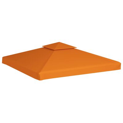 vidaXL Gazebo Cover Canopy Replacement 1 oz/ft² Orange 9.8'x9.8'