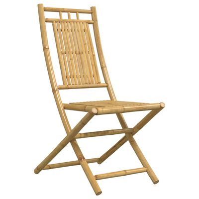 vidaXL 3 Piece Bistro Set Bamboo