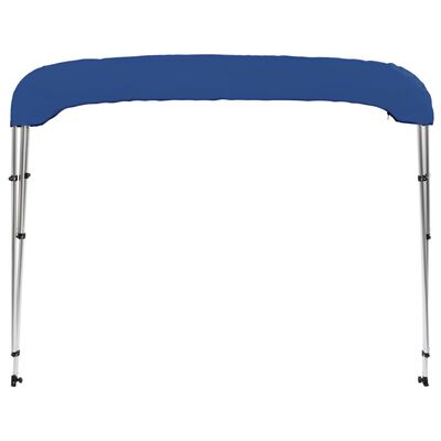 vidaXL 3 Bow Bimini Top Blue 72"x55.1"x53.9"