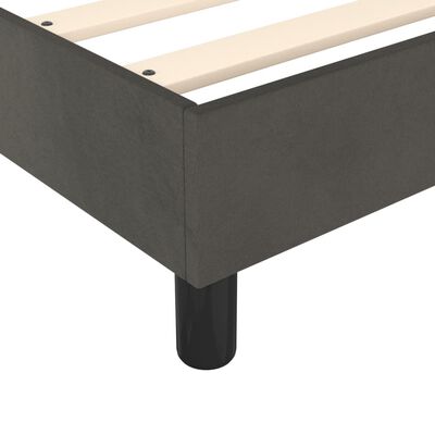 vidaXL Bed Frame Dark Gray 53.9"x74.8" Full Velvet