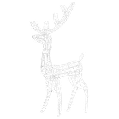 vidaXL Acrylic Reindeer Christmas Decoration 140 LEDs 4 ft Warm White