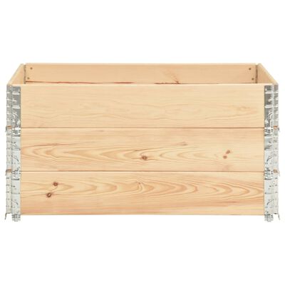 vidaXL Pallet Collars 3 pcs 31.5"x47.2" Solid Pine Wood