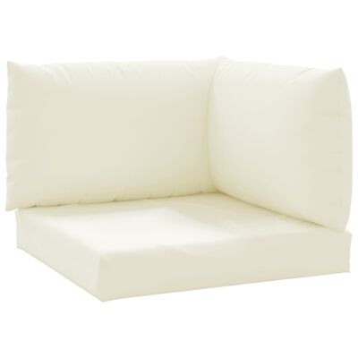 vidaXL Pallet Cushions 3 pcs Cream White Oxford Fabric