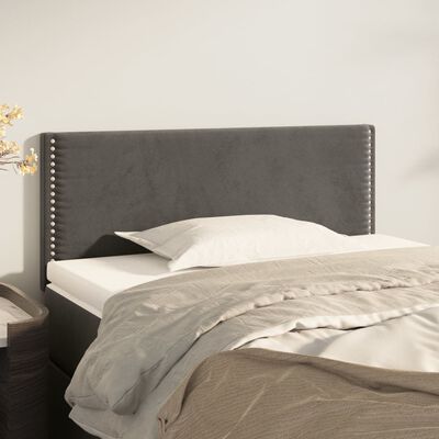 vidaXL Headboard Dark Gray 39.4"x2"x30.7"/34.6" Velvet