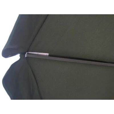 vidaXL Garden Parasol Green Aluminum 196.9"