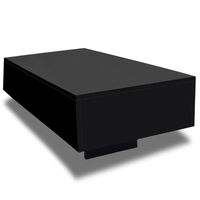 vidaXL Coffee Table High Gloss Black