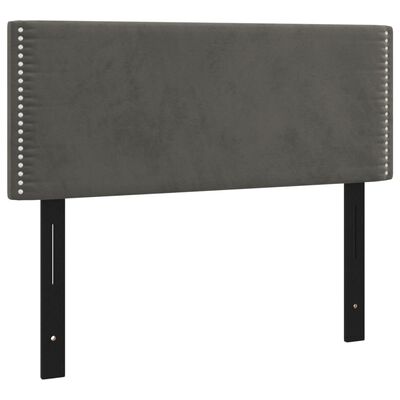 vidaXL Headboard Dark Gray 39.4"x2"x30.7"/34.6" Velvet