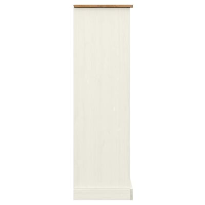 vidaXL Bookcase VIGO White 35.4"x13.8"x45.1" Solid Wood Pine