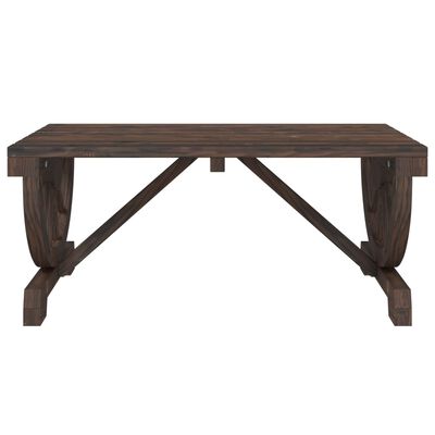 vidaXL Patio Coffee Table 35.4"x19.7"x15.7" Solid Wood Fir