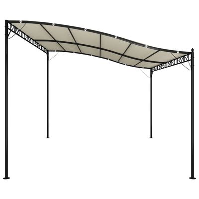 vidaXL Canopy Cream 13.1'x9.8' 0.6 oz/ft² Fabric and Steel