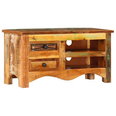 vidaXL TV Stand 31.5"x11.8"x15.7" Solid Wood Reclaimed