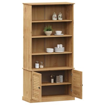 vidaXL Bookcase VIGO 33.5"x13.8"x66.9" Solid Wood Pine