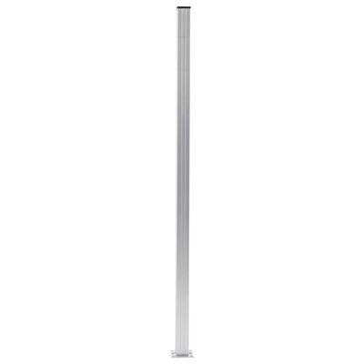 vidaXL Fence Posts 2 pcs Aluminum 72.8"