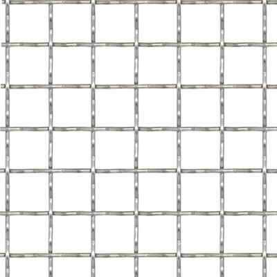 vidaXL Crimped Garden Wire Fence Stainless Steel 19.7"x19.7" 0.4"x0.4"x0.1"