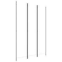 vidaXL 3-Panel Room Divider White 59.1"x86.6" Fabric