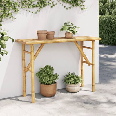 vidaXL Console Table 115x39x72" Bamboo