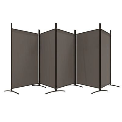 vidaXL 5-Panel Room Divider Anthracite 170.5"x70.9" Fabric