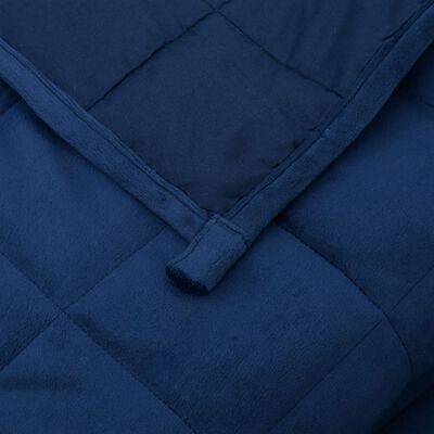 vidaXL Weighted Blanket Blue 86.6"x90.6" 33.1 lb Fabric