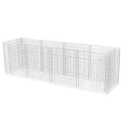 vidaXL Gabion Raised Bed Steel 141.7"x35.4"x39.4"