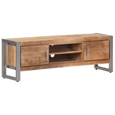 vidaXL TV Stand 47.2"x11.8"x15.7" Rough Mango Wood