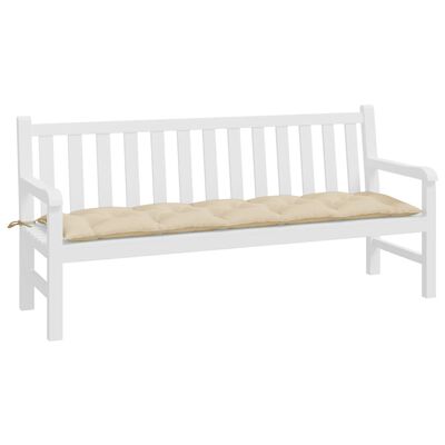 vidaXL Garden Bench Cushion Beige 70.9"x19.7"x2.8" Oxford Fabric