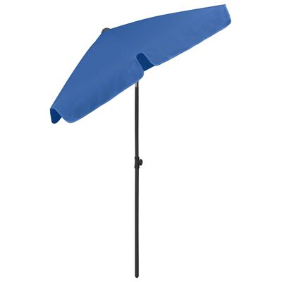 vidaXL Beach Parasol Azure Blue 70.9"x47.2"