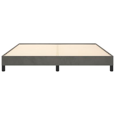 vidaXL Bed Frame Dark Gray 72"x83.9" California King Velvet