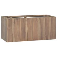 vidaXL Wall-mounted Bathroom Cabinet 35.4"x15.4"x15.7" Solid Wood Teak