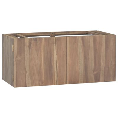 vidaXL Wall-mounted Bathroom Cabinet 35.4"x15.4"x15.7" Solid Wood Teak