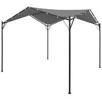 vidaXL Gazebo 157.5"x157.5" Anthracite