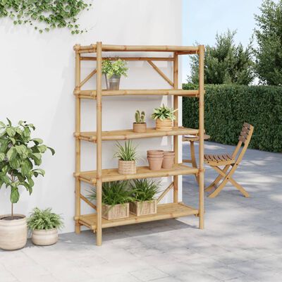 vidaXL 5-Layer Shelf 39.4"x15.7"x59.1" Bamboo