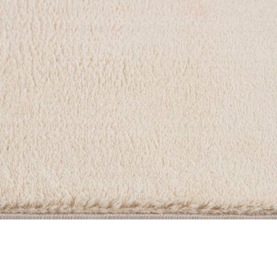 vidaXL Washable Rug Soft Shaggy Beige 63"x90.6" Anti Slip