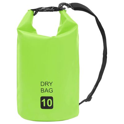 vidaXL Dry Bag Green 2.6 gal PVC