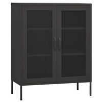 vidaXL Storage Cabinet Anthracite 31.5"x13.8"x40" Steel