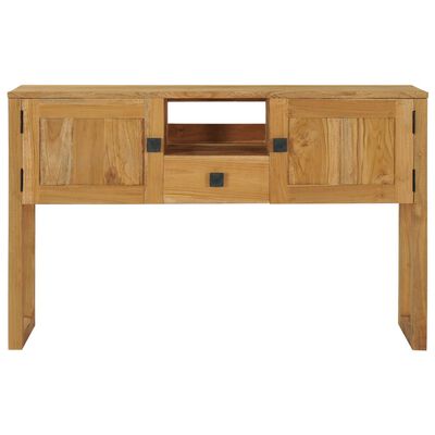 vidaXL Console Table 47.2"x12.6"x29.5" Solid Teak Wood