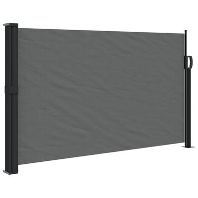 vidaXL Retractable Side Awning Anthracite 47.2"x196.9"