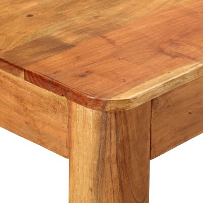 vidaXL Dining Table 43.3"x21.7"x29.9" Solid Wood Acacia