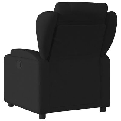 vidaXL Electric Massage Recliner Chair Black Fabric