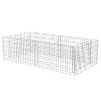 vidaXL Gabion Planter Galvanized Steel 70.9"x35.4"x19.7"